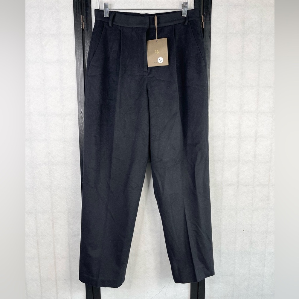 Gentle Herd Black Dress Pants with Tapered Fit L